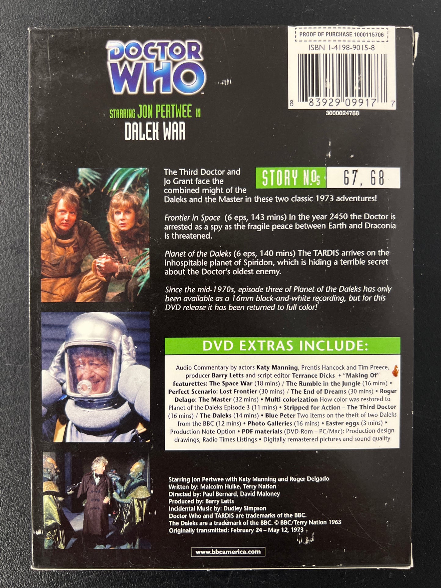 Doctor Who Dalek War DVD
