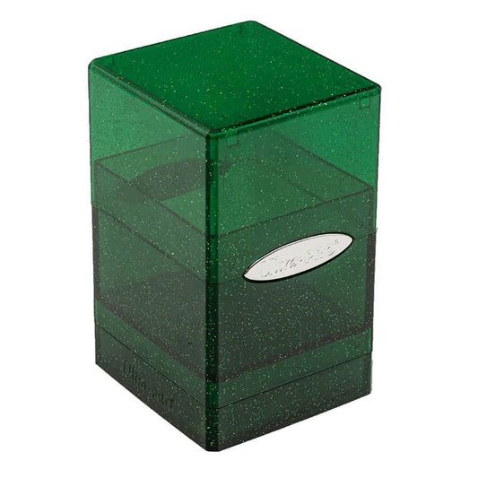 Satin Tower - Glitter Green - Ultra Pro Deck Box