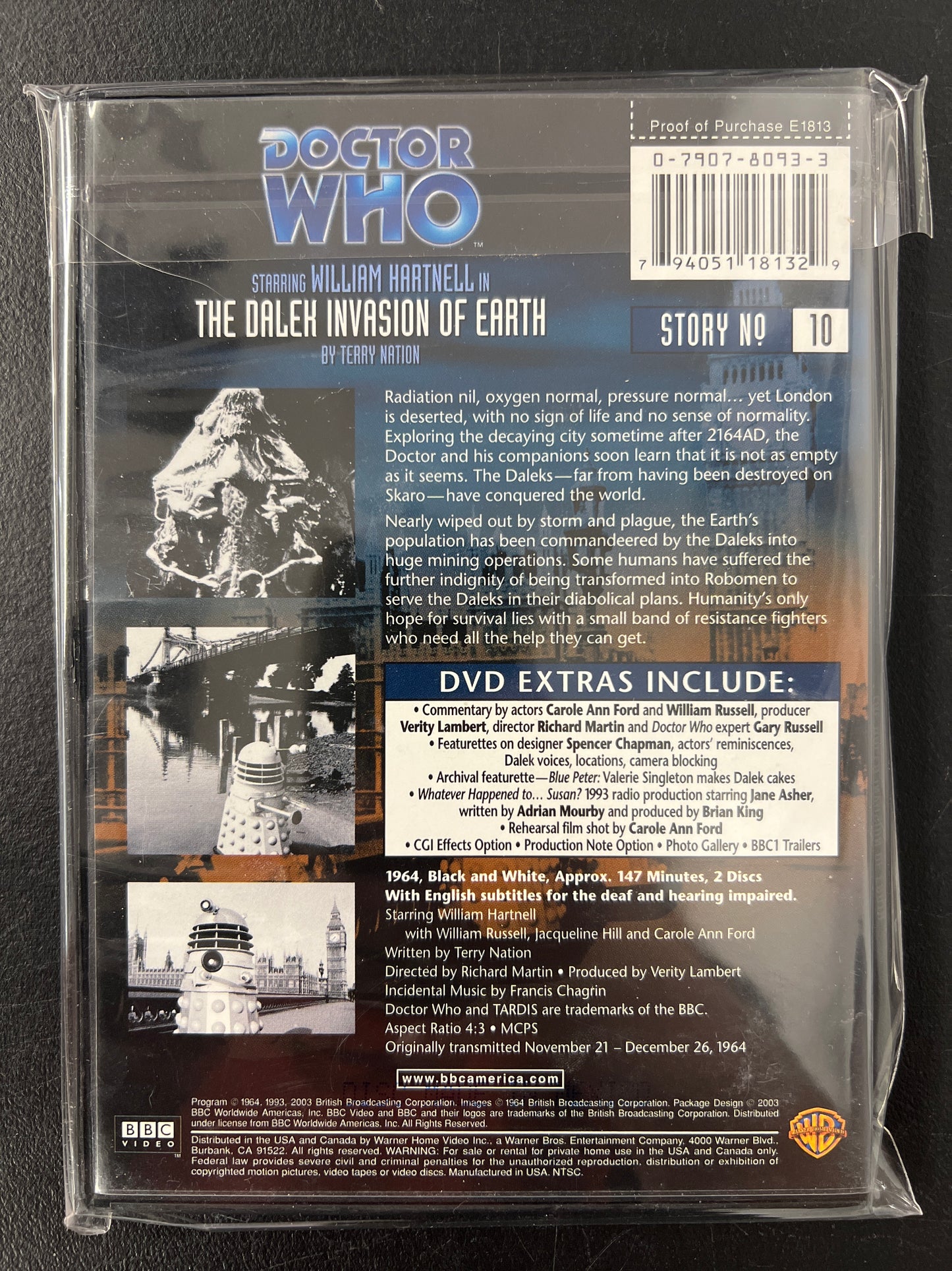 Doctor Who The Dalek Invasion of Earth DVD