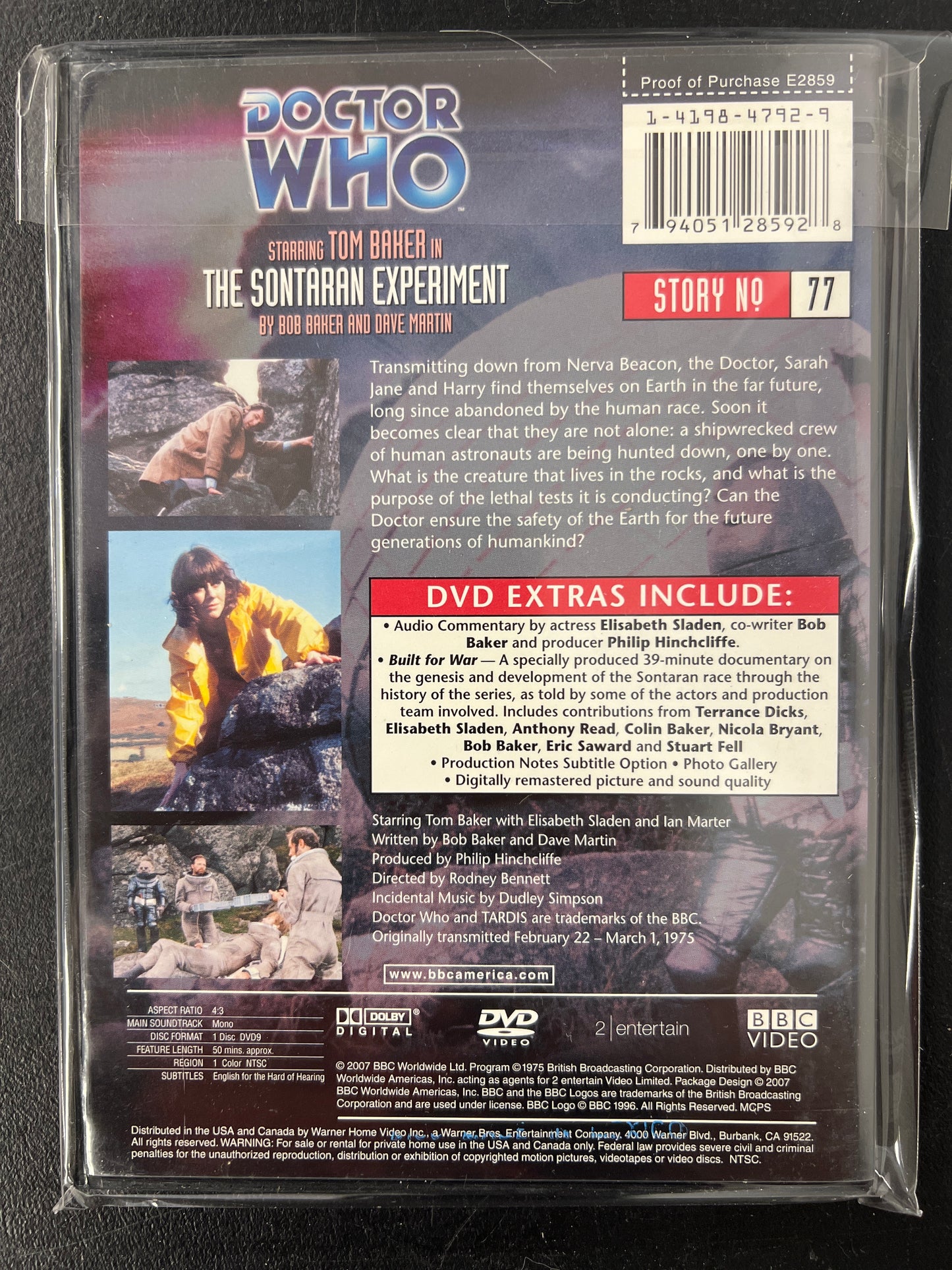 Doctor Who The Sontaran Experiment DVD