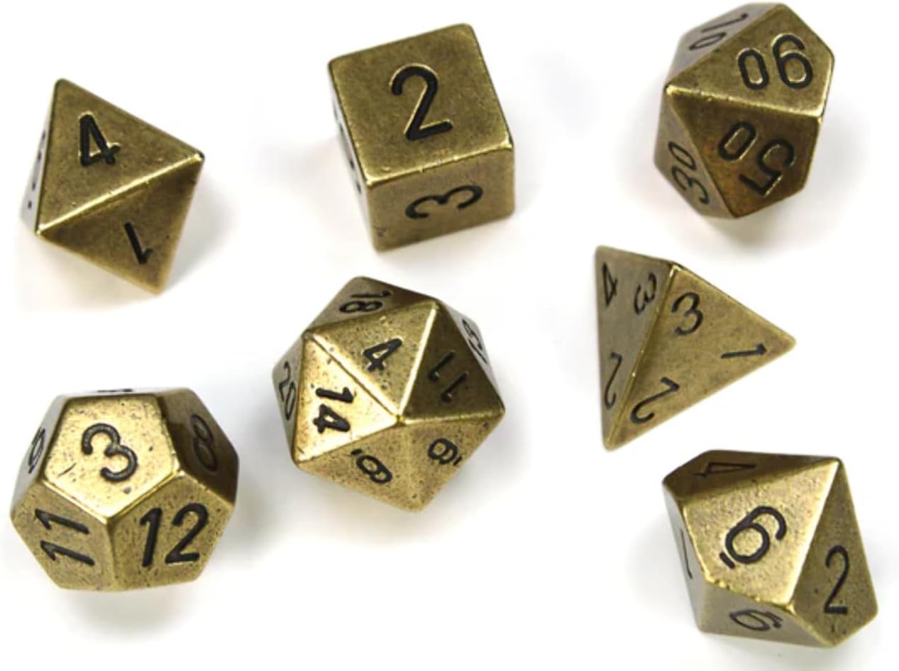 Chessex Solid Metal Dice Set