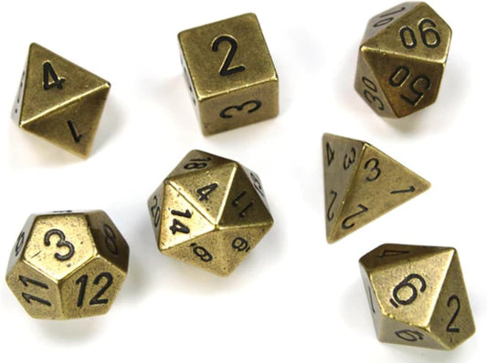 Chessex Solid Metal Dice Set