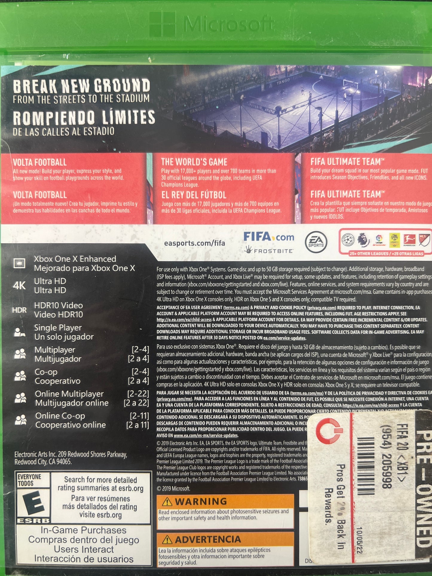 FIFA 20 Xbox One Xbone