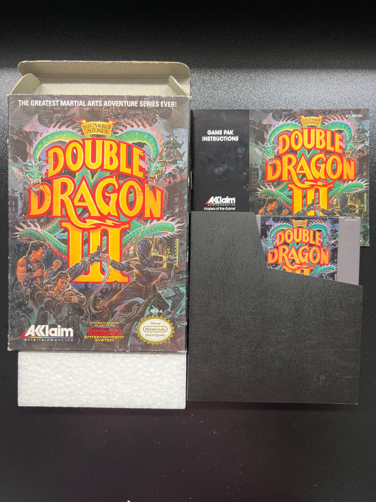 Double Dragon III (3) NES in Box