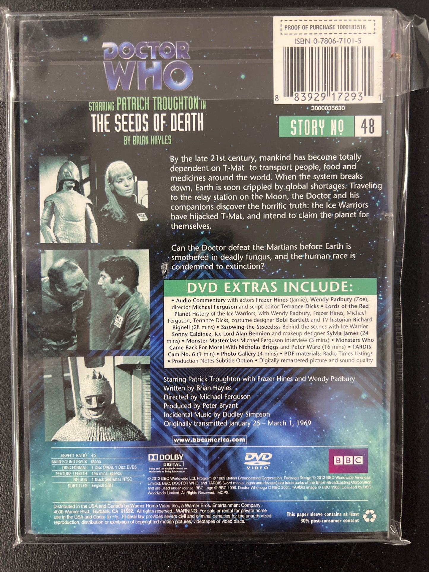 Doctor Who The Seeds of Death Special Edition DVD