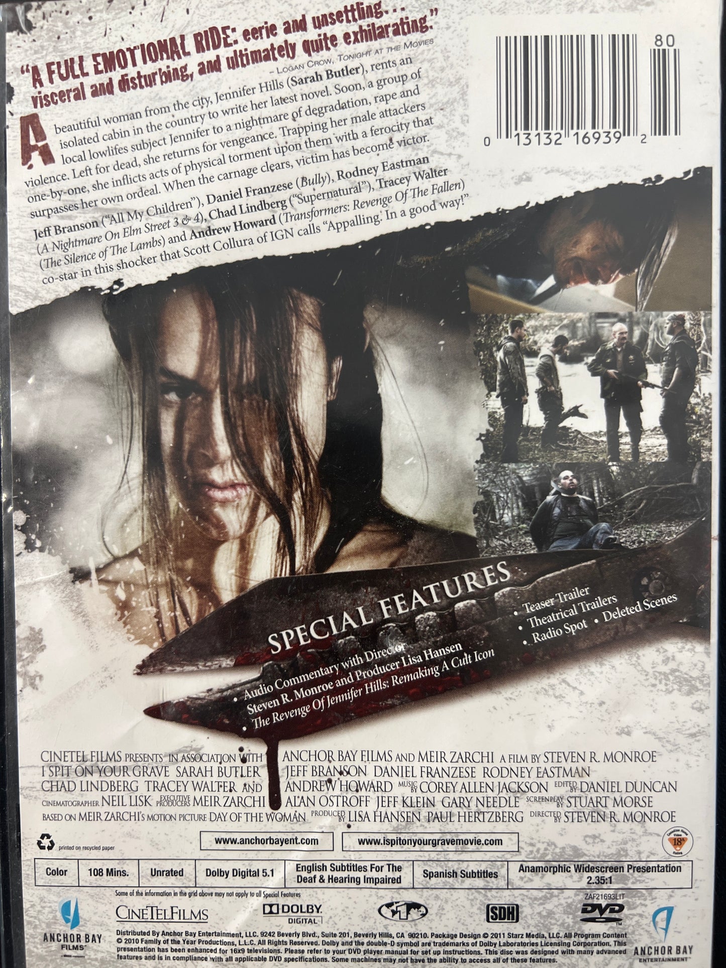 I Spit on Your Grave Unrated DVD