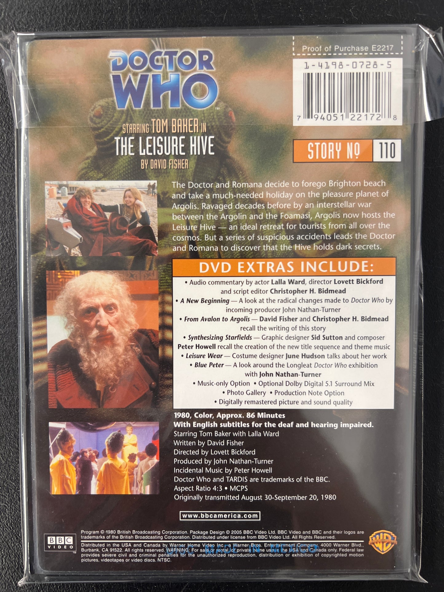 Doctor Who The Leisure Hive DVD
