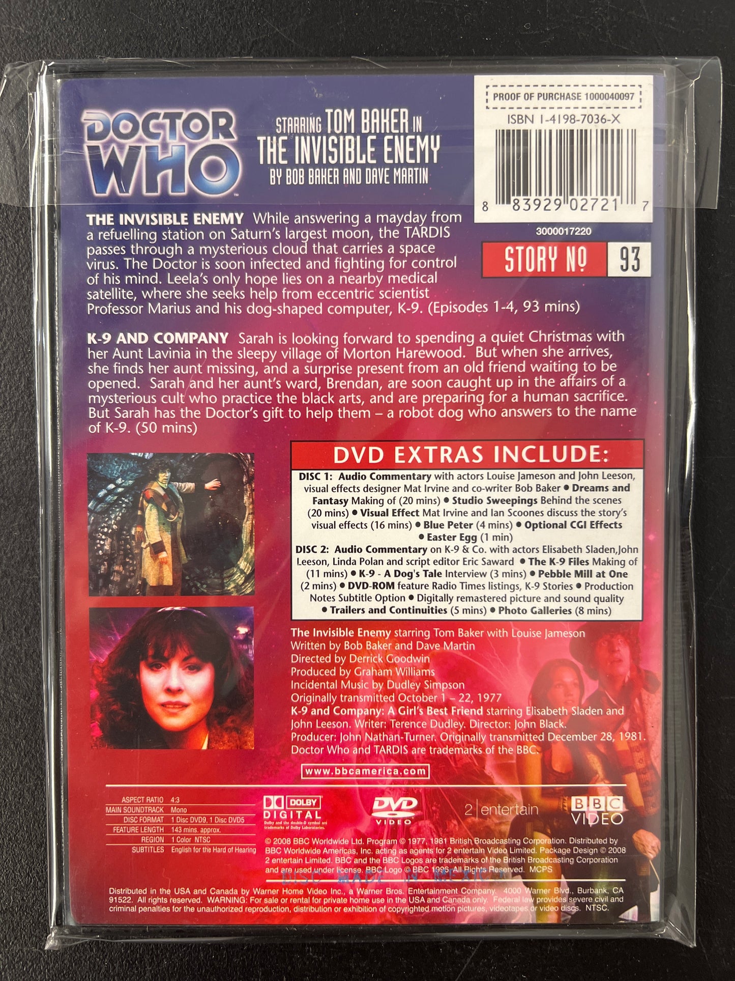 Doctor Who The Invisible Enemy/H-9 and Company DVD