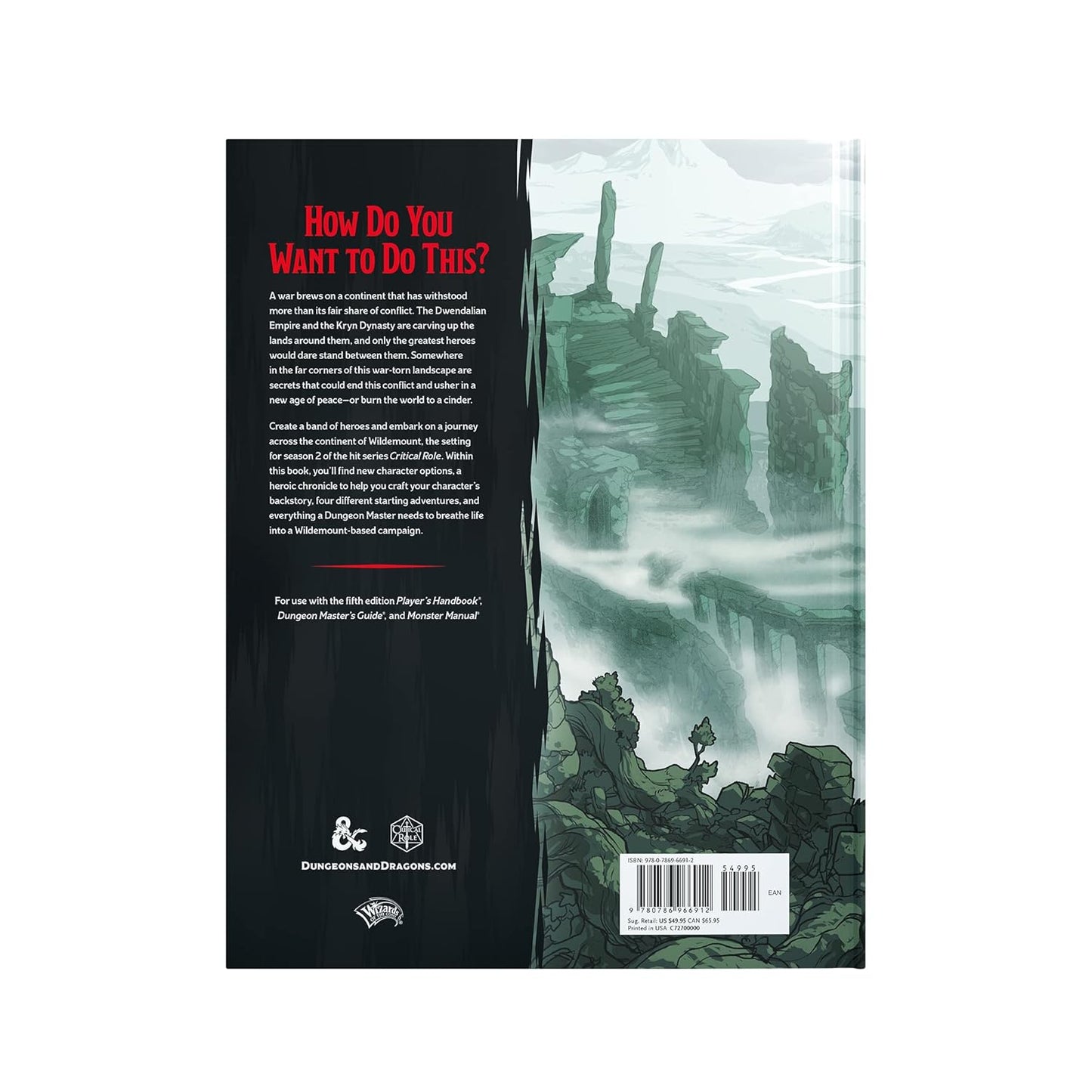 D&D Explorers Guide to Wildmount Book