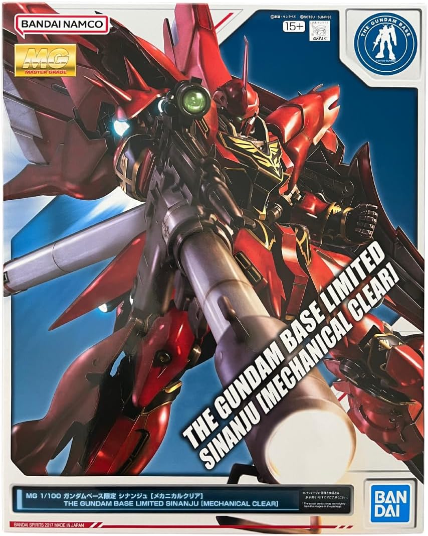 The Gundam Base Limited Sinanju (Mechanical Clear) Model Kit