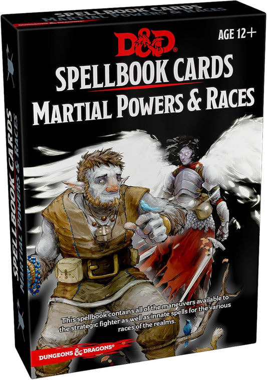 D&D Spellbook Cards Martial Powers and Races