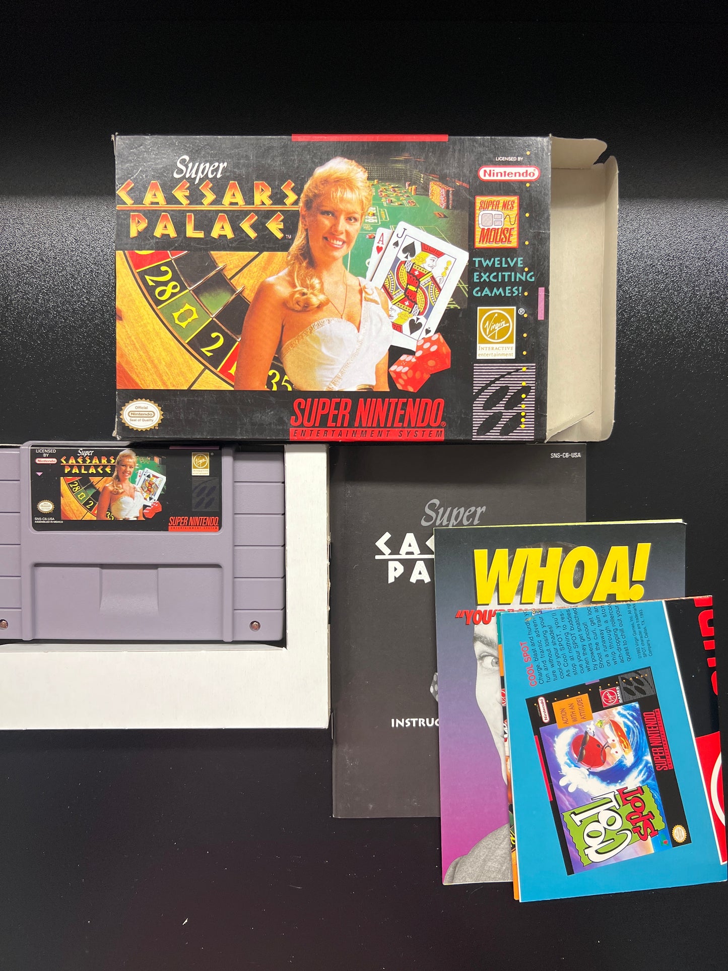Super Ceasars Palace SNES in Box