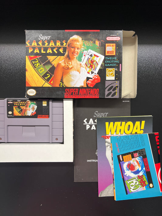 Super Ceasars Palace SNES in Box