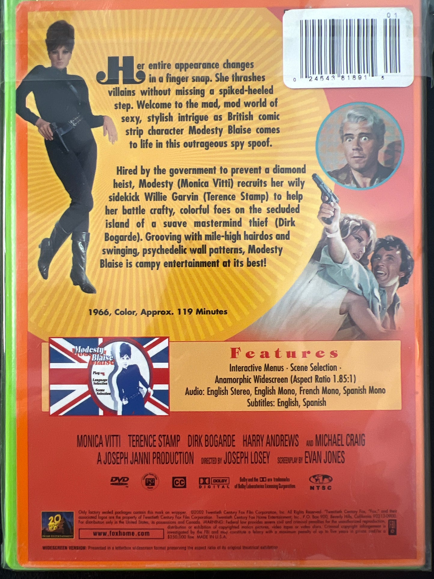 Modesty Blaise DVD