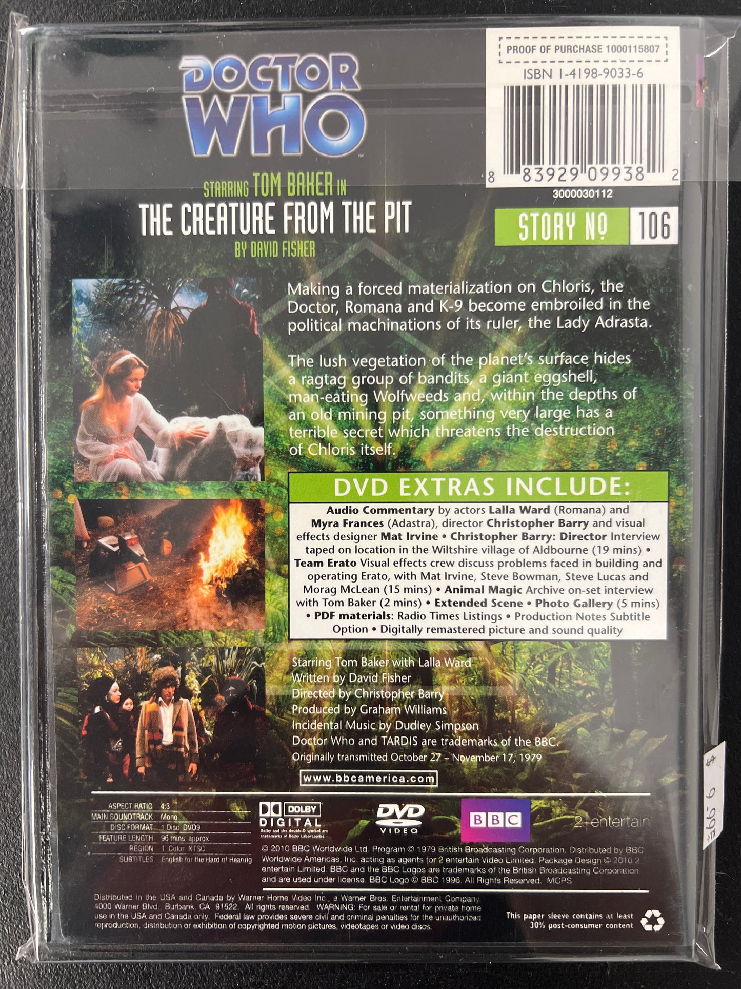 Doctor Who The Creature From the Pit DVD