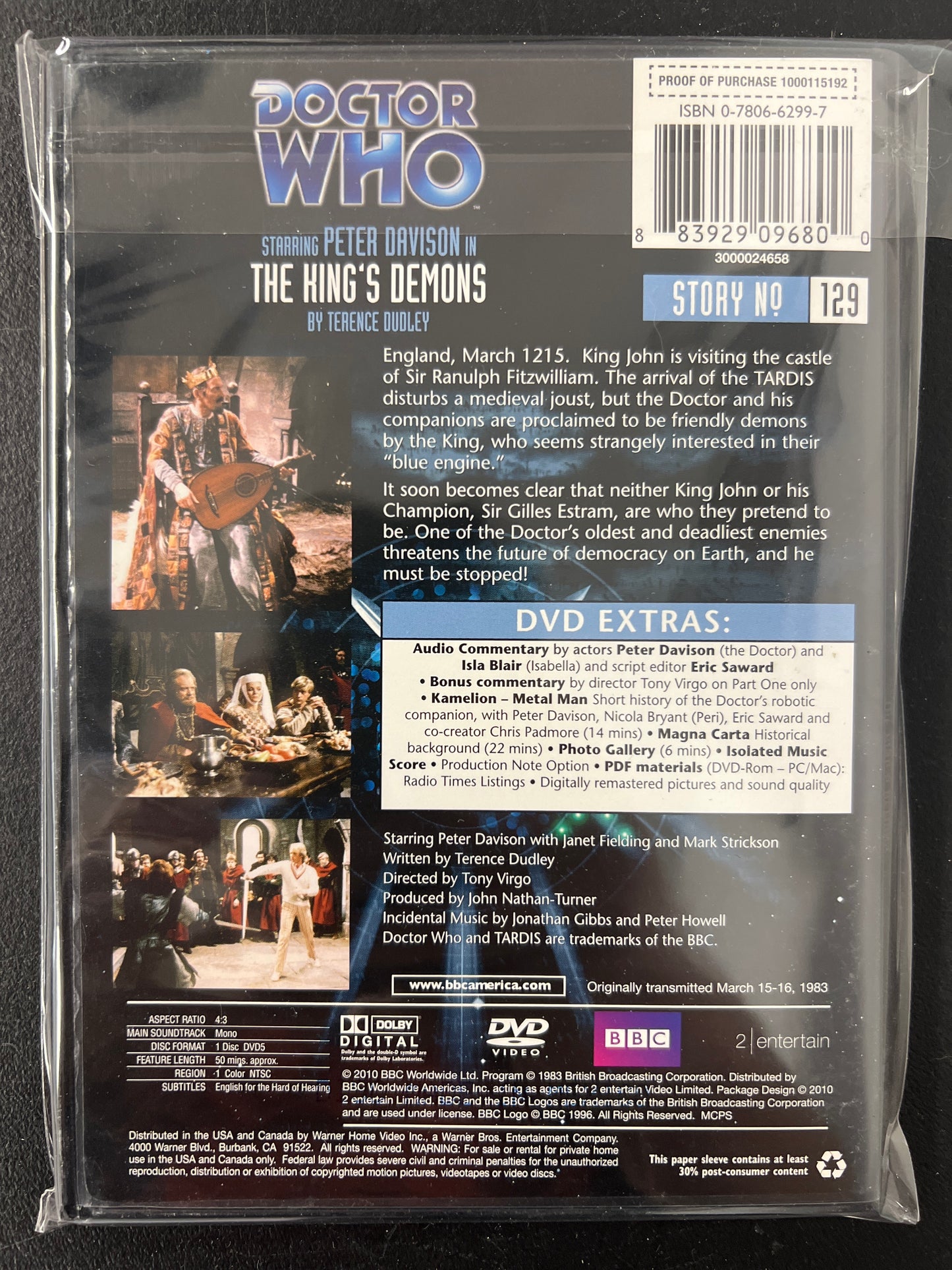 Doctor Who The King's Demons DVD