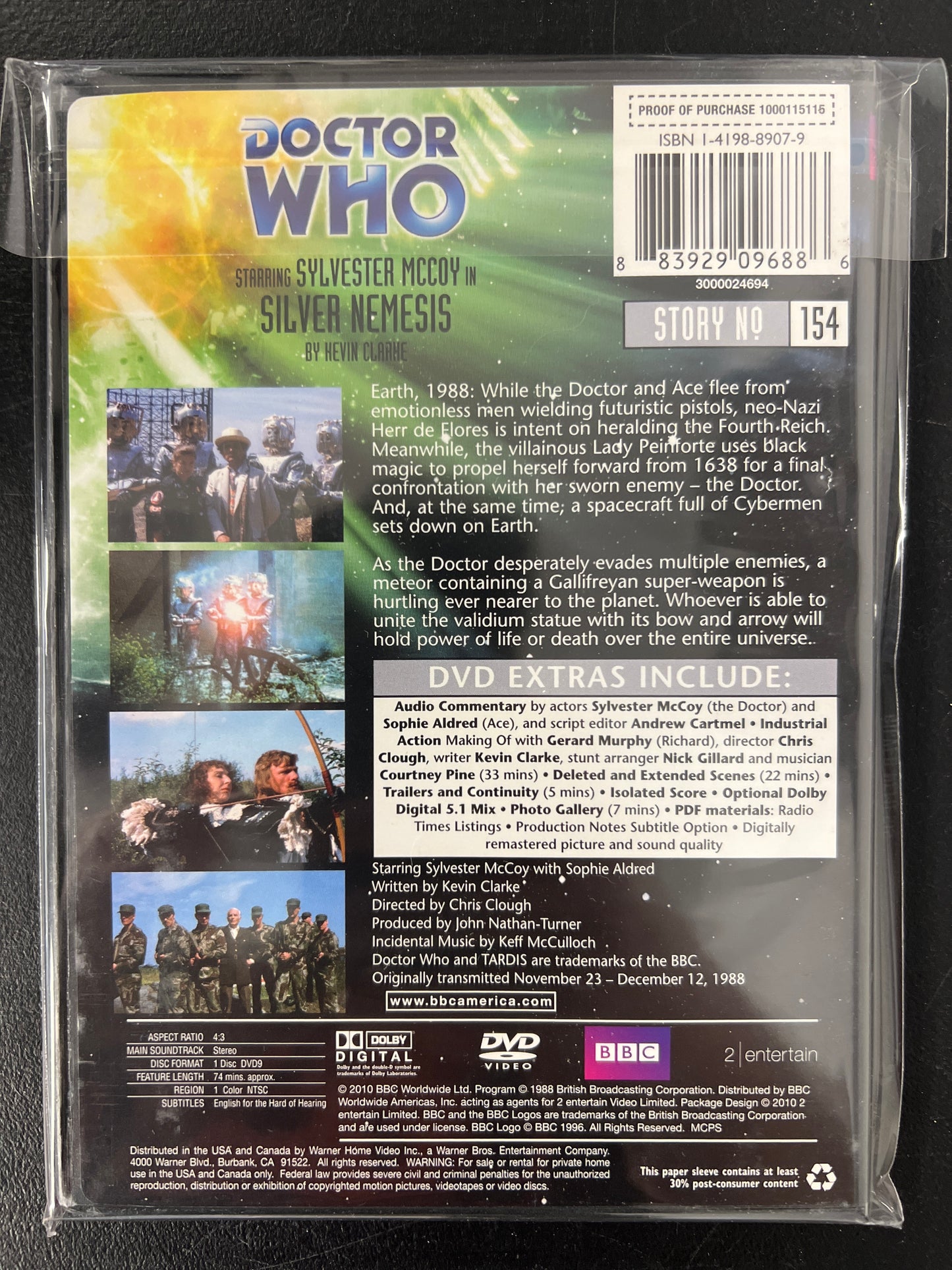 Doctor Who Silver Nemesis  DVD