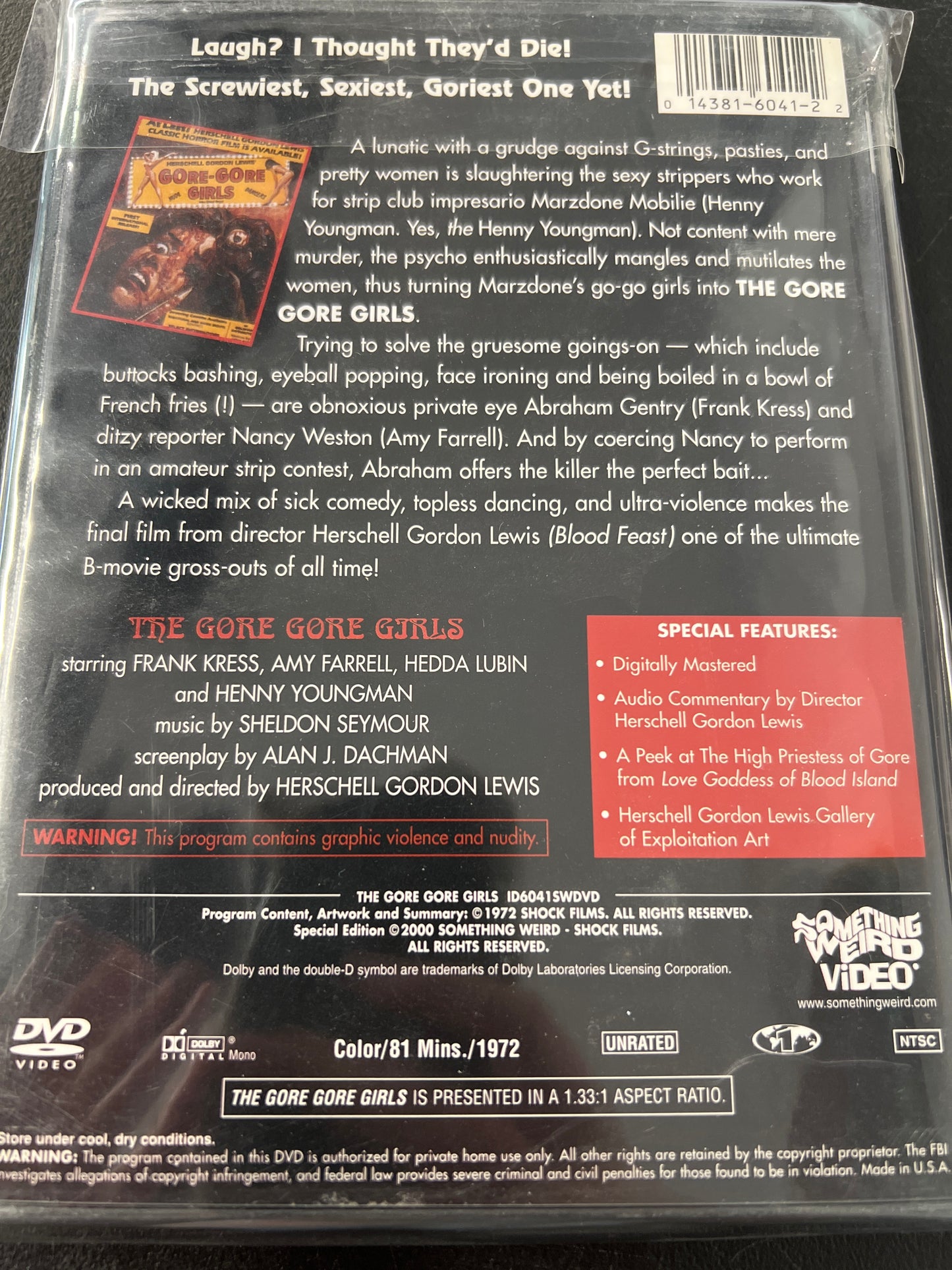 The Gore Gore Girls DVD