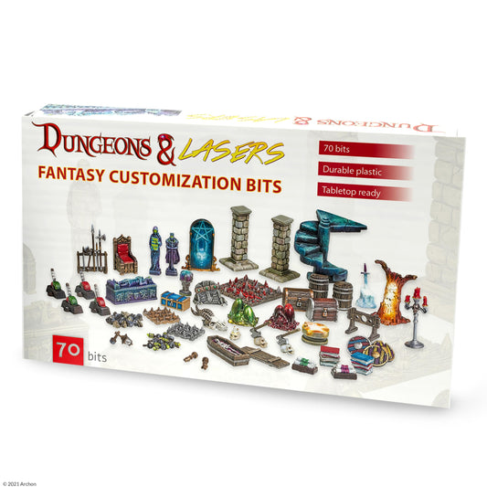 Fantasy Customization Bits: Dungeons and Lasers 5e Compatible MIniatures