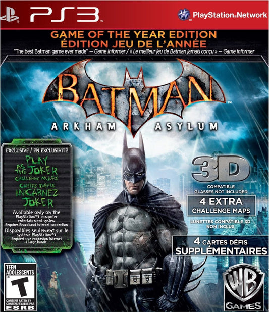 Batman Arkham Asylum Goty PS3