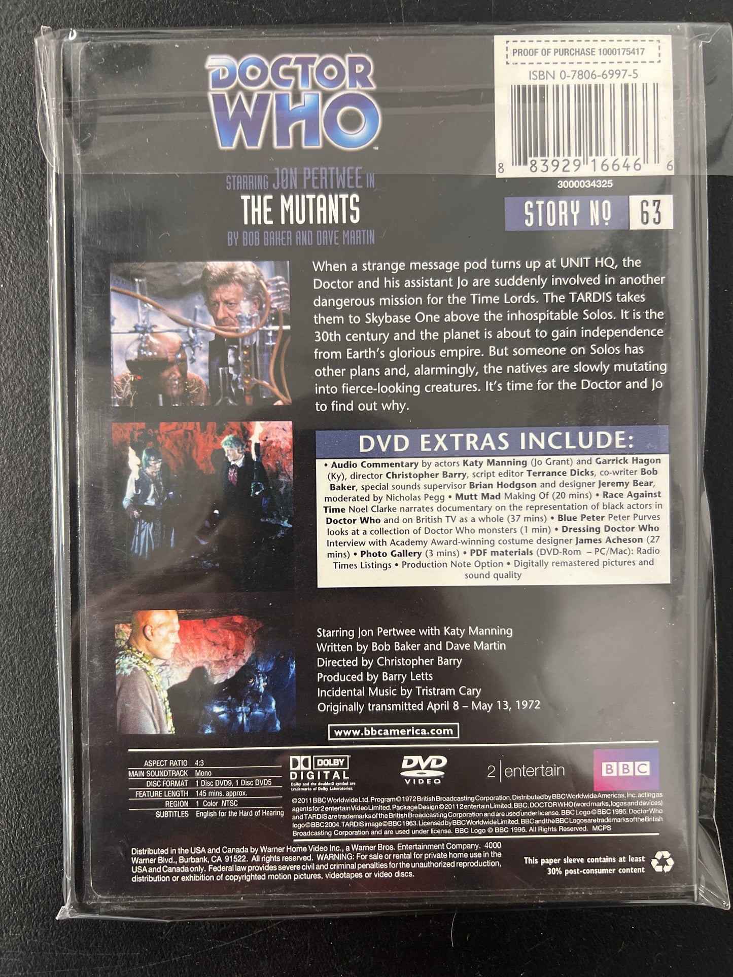 Doctor Who The Mutants DVD