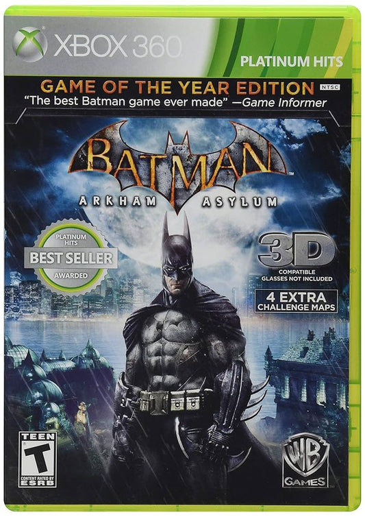 Batman Arkham Asylum Game of the Year 360