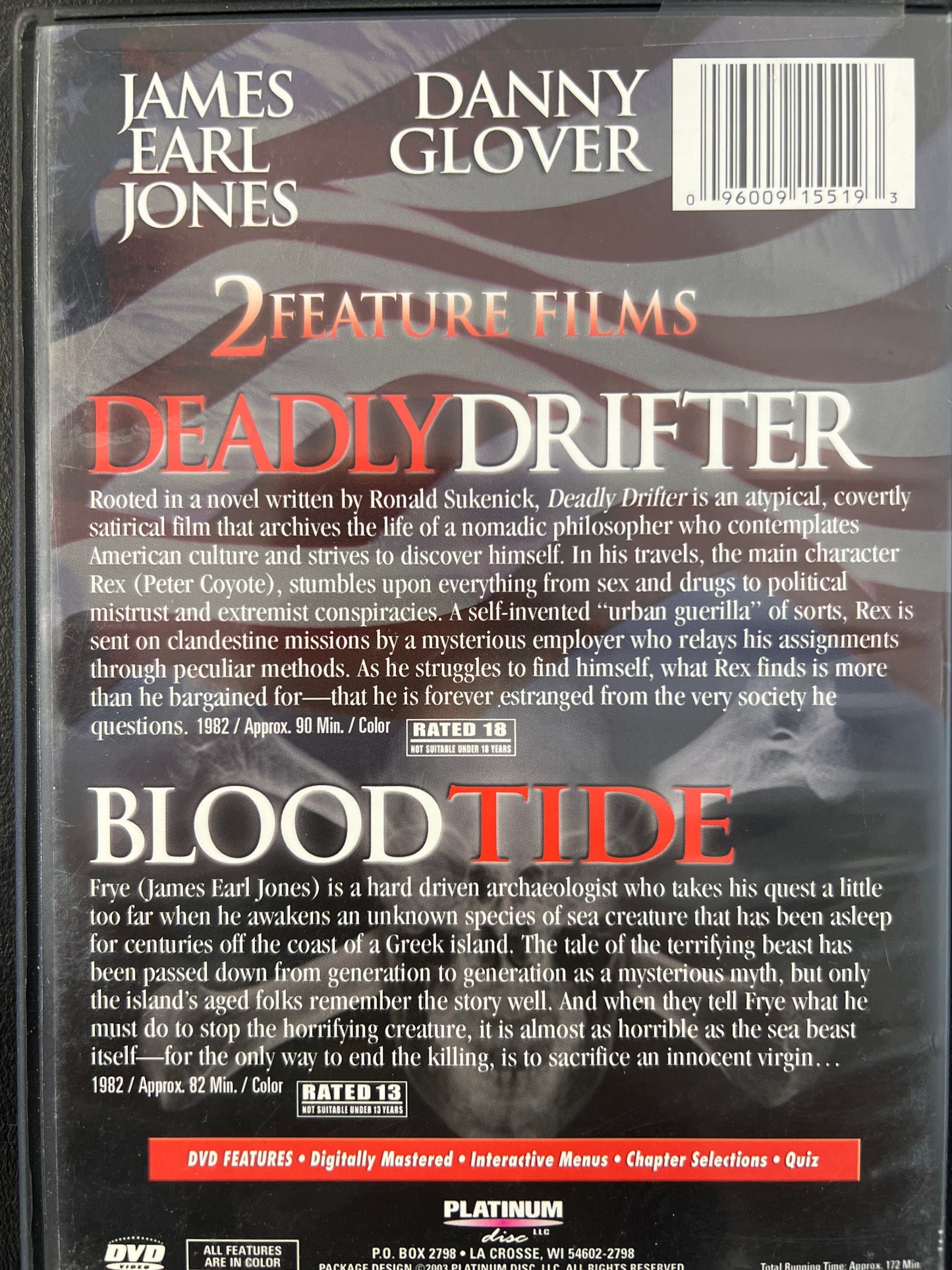 Deadly Drifter/Blood Tide DVD