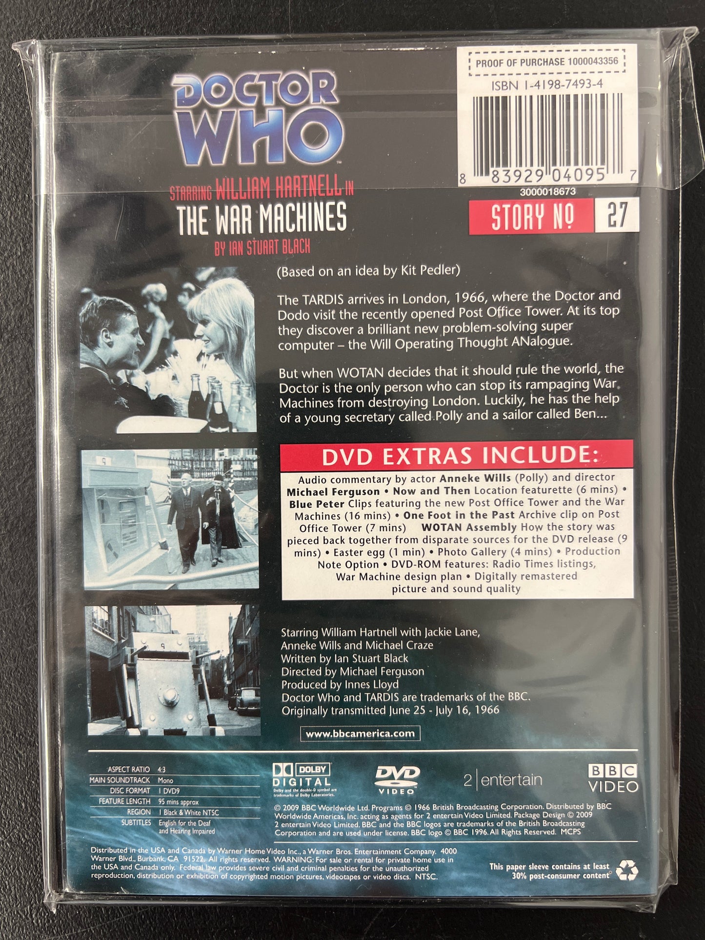 Doctor Who The War Machines DVD
