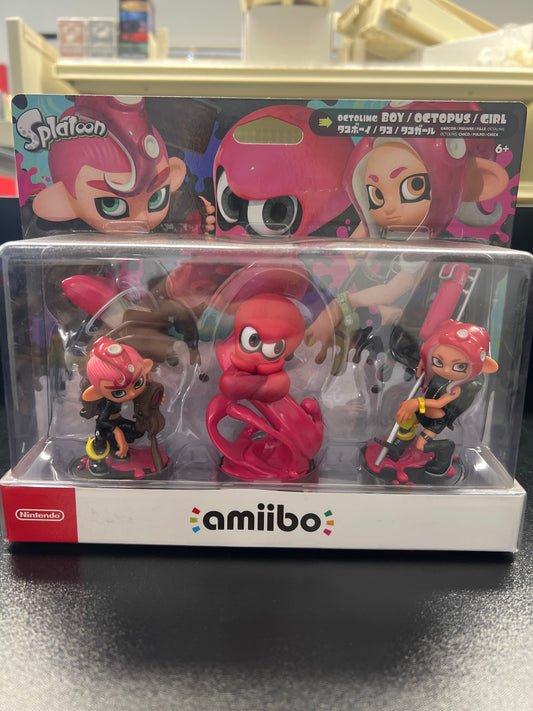 Nintendo Amiibo Splatoon Boy Octopus Girl NVL-E-AE3E