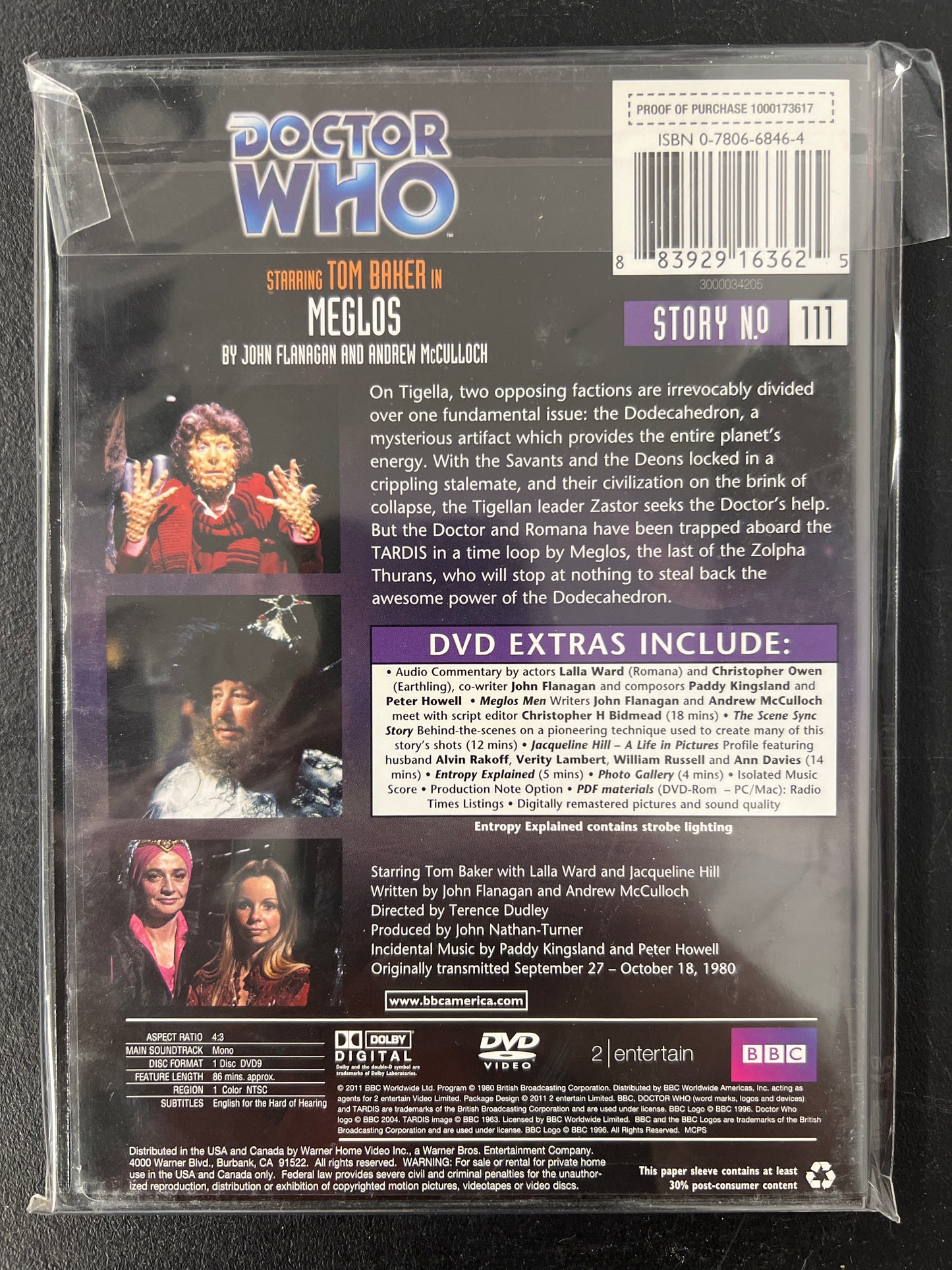 Doctor Who Meglos DVD