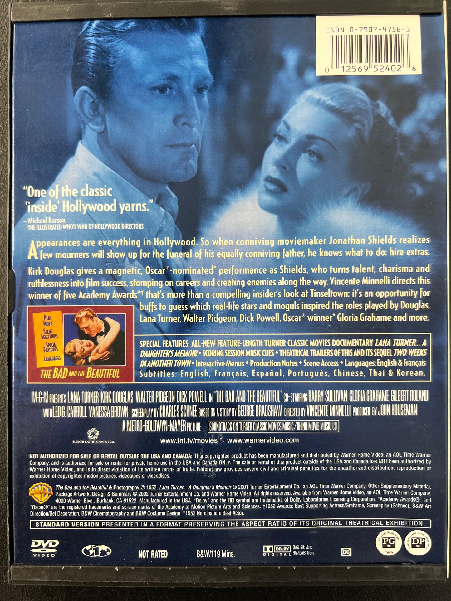 The Bad and the Beautiful DVD