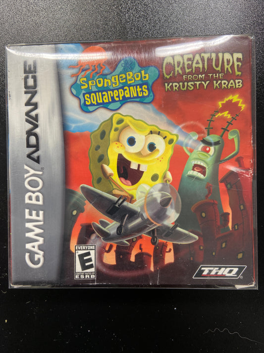Spongebob Squarepants Creature From The Krusty Krab In Box GBA
