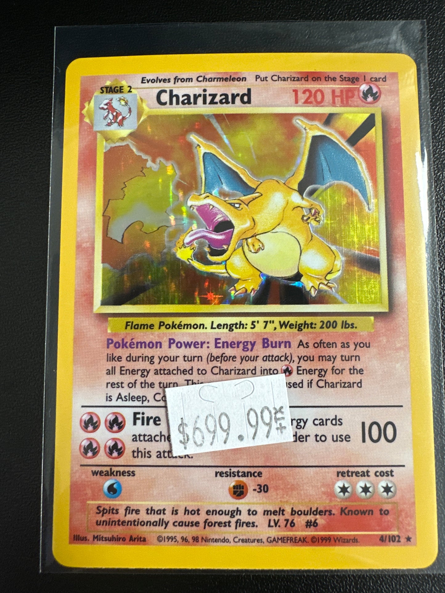 Charizard Base Set LP