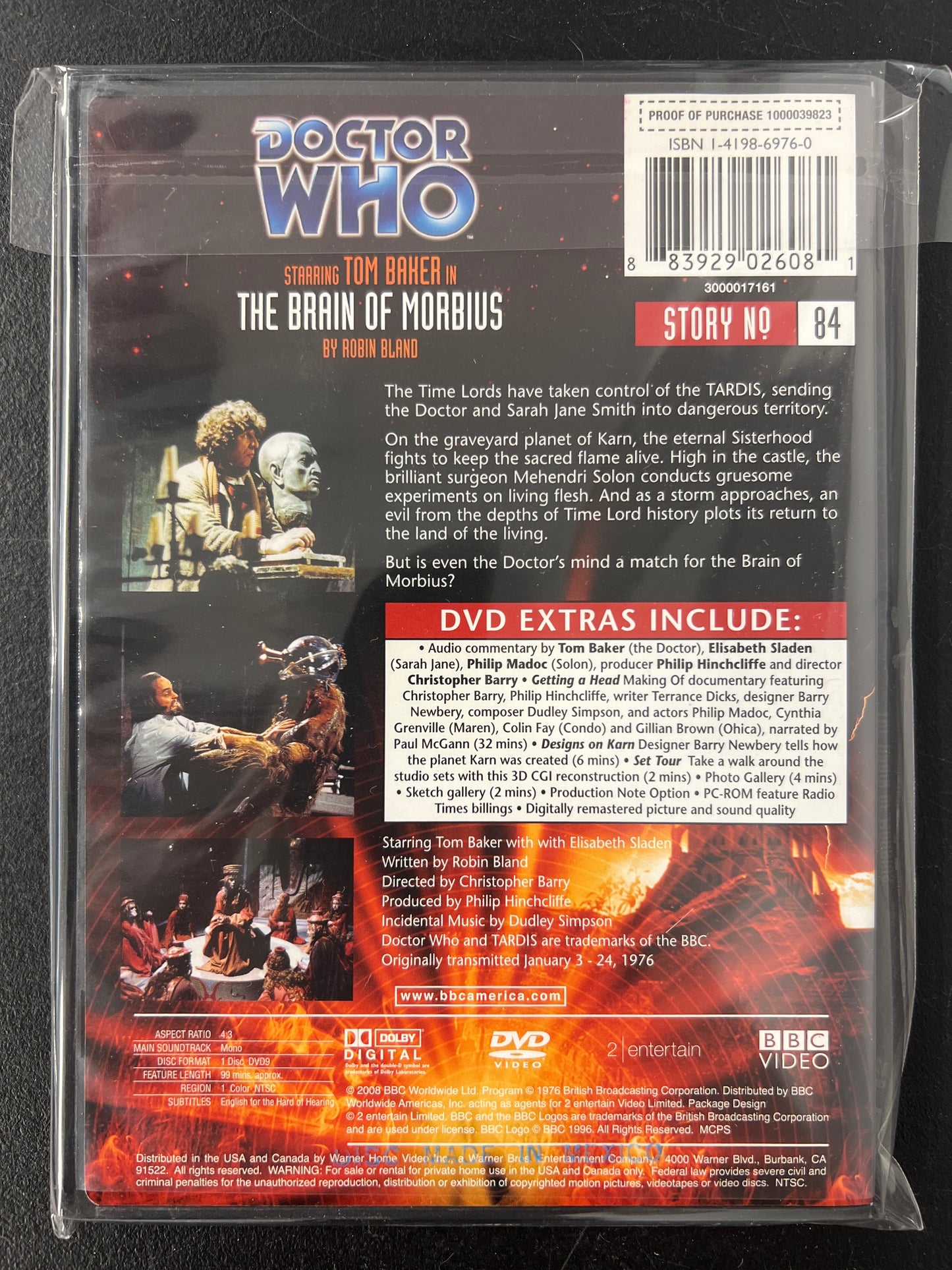 Doctor Who The Brain of Morbius  DVD