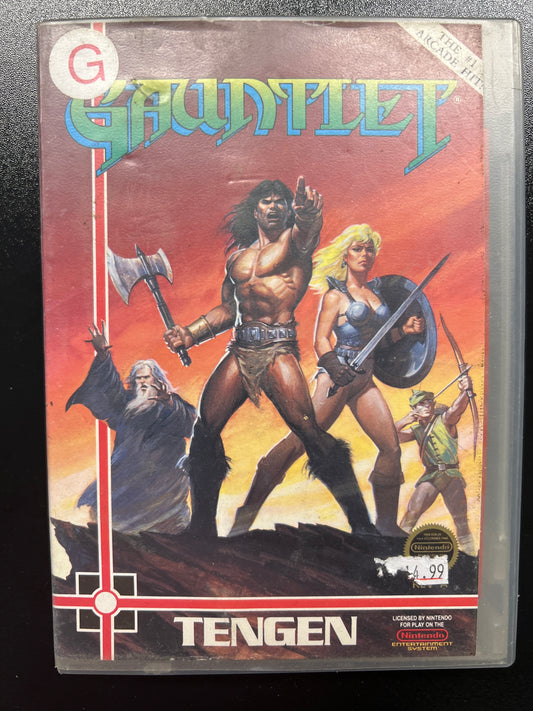 Gauntlet NES in Rental Case