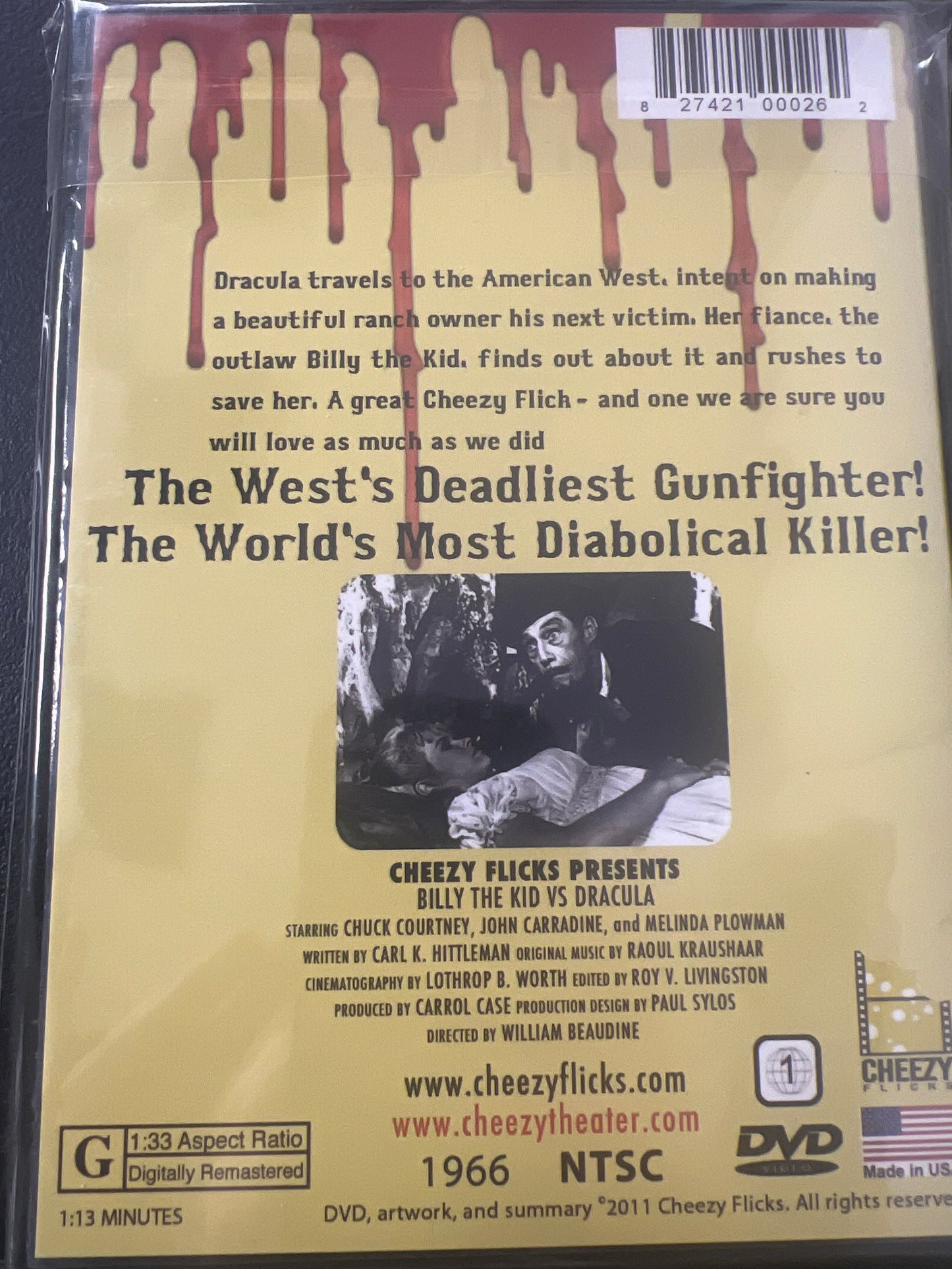 Billy the Kid VS Dracula  DVD