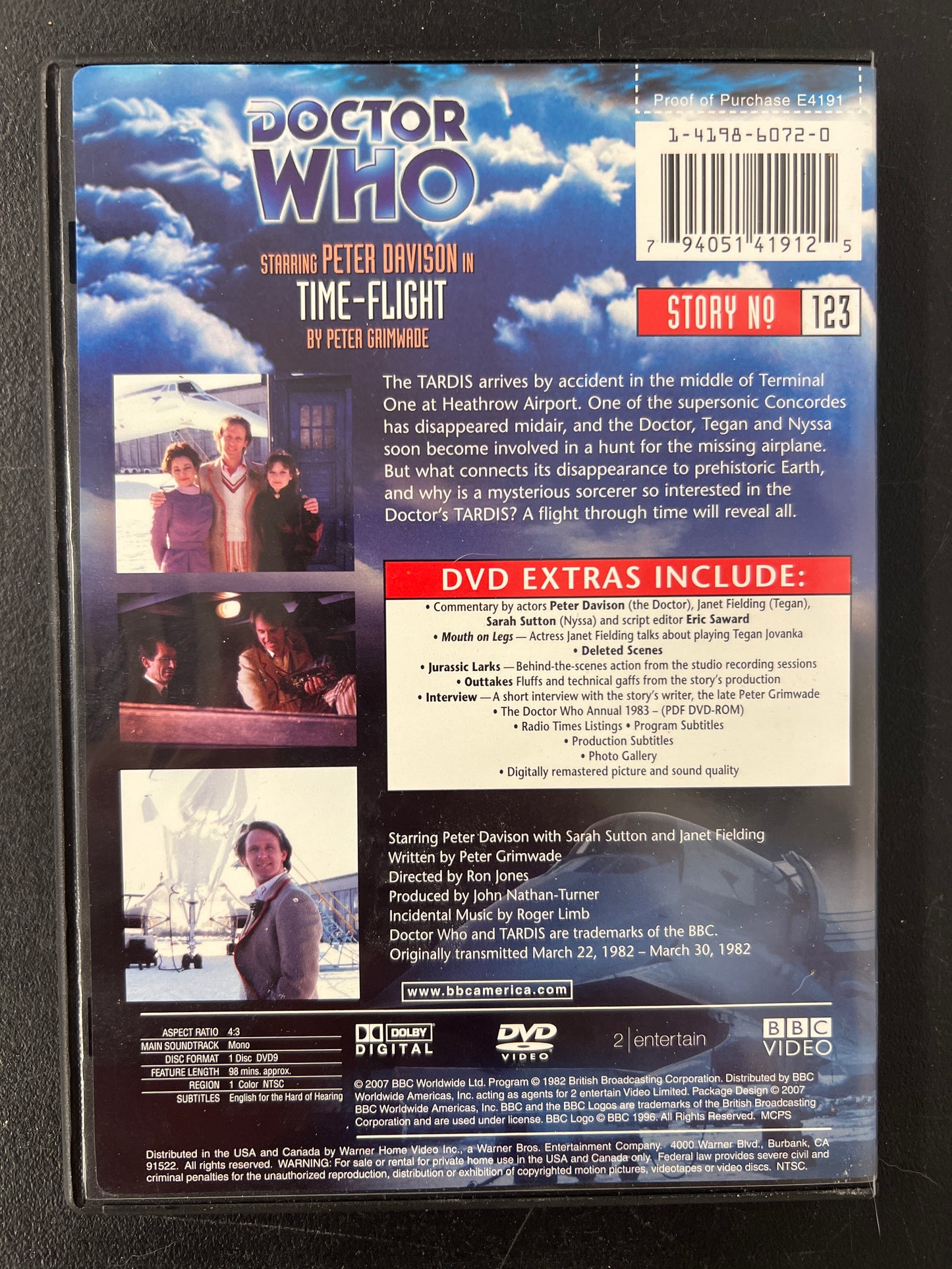 Doctor Who Time-Flight DVD