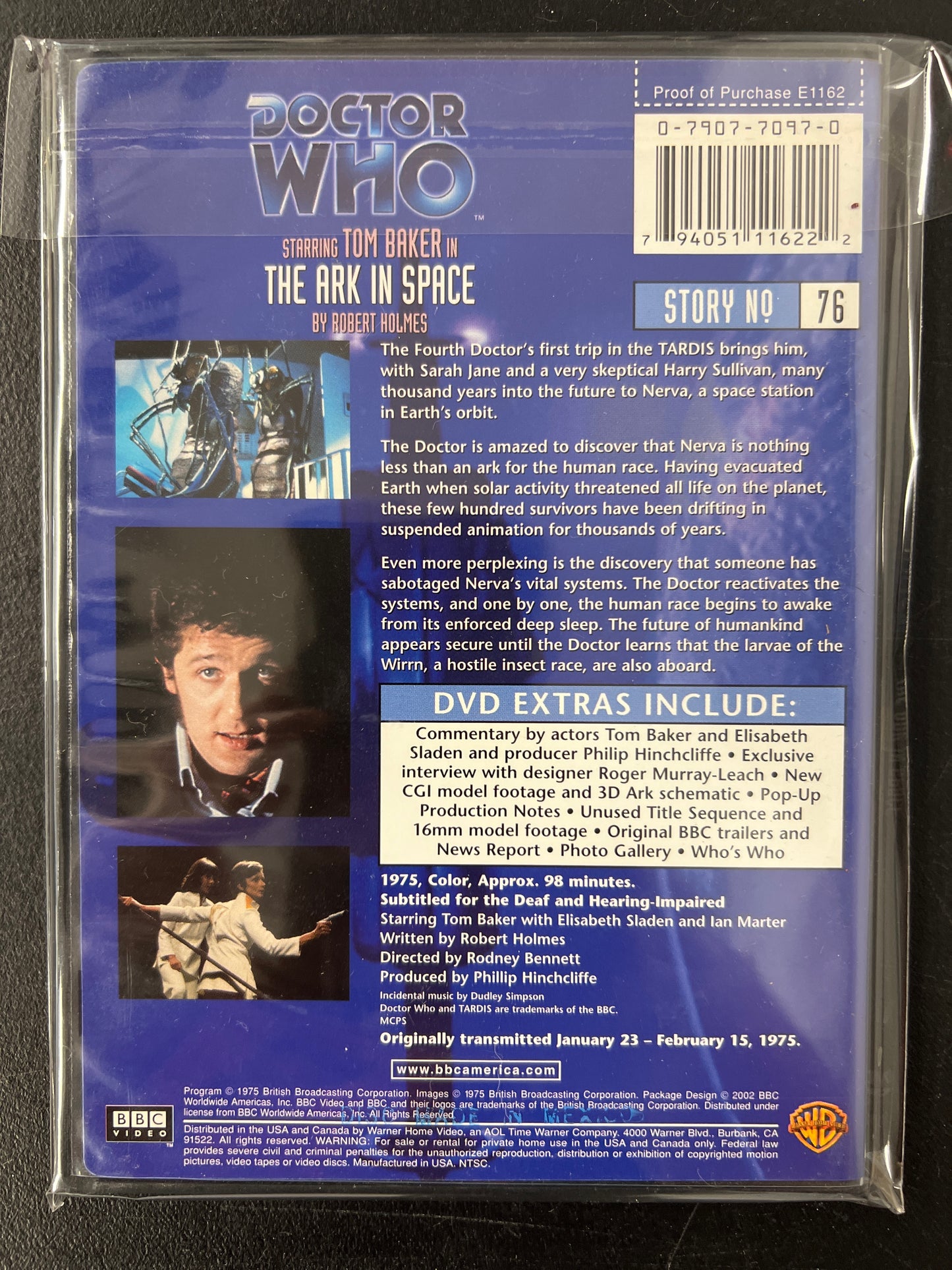 Doctor Who The Ark in Space DVD