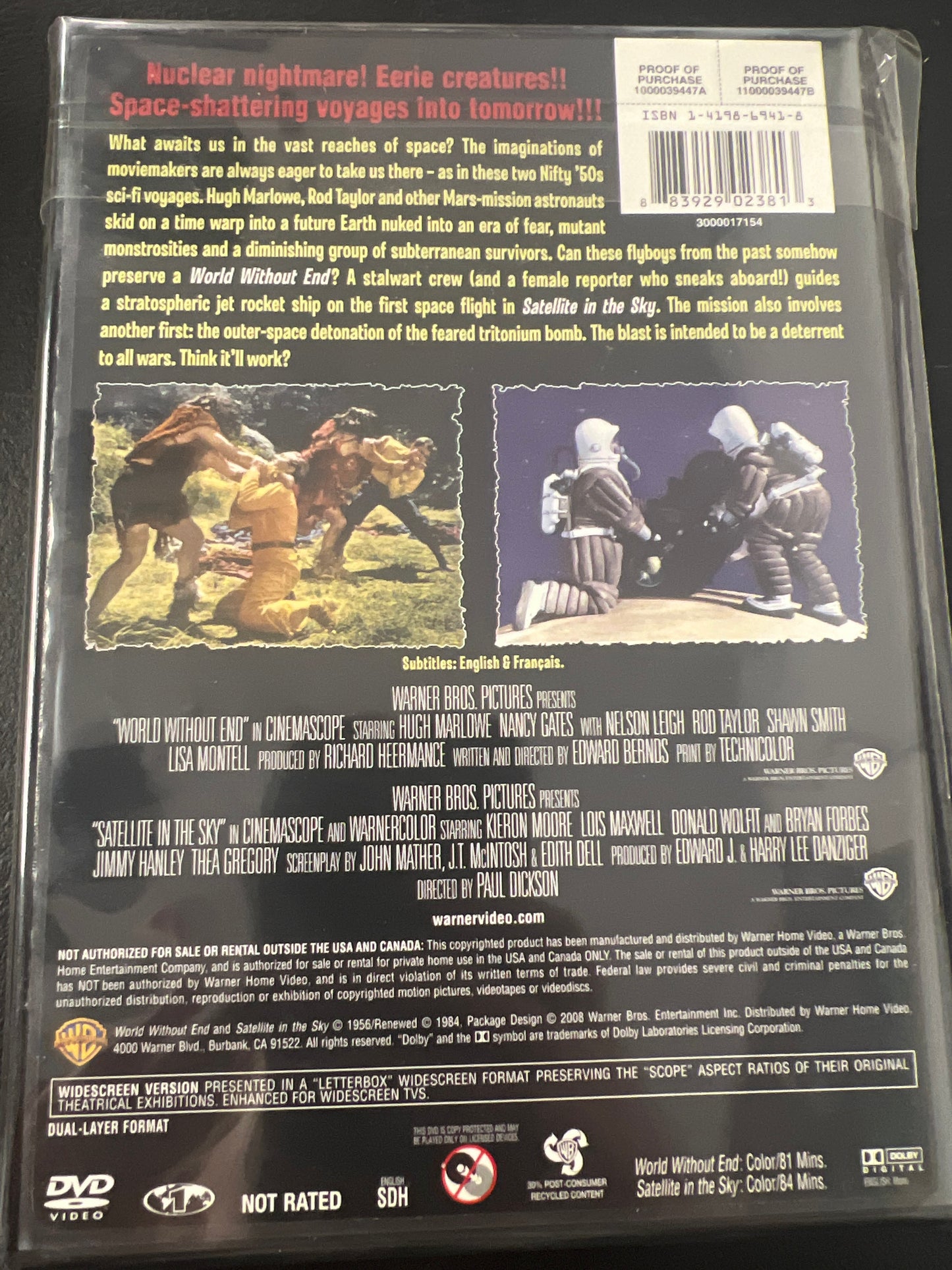 World Without End/Satellite in the Sky DVD