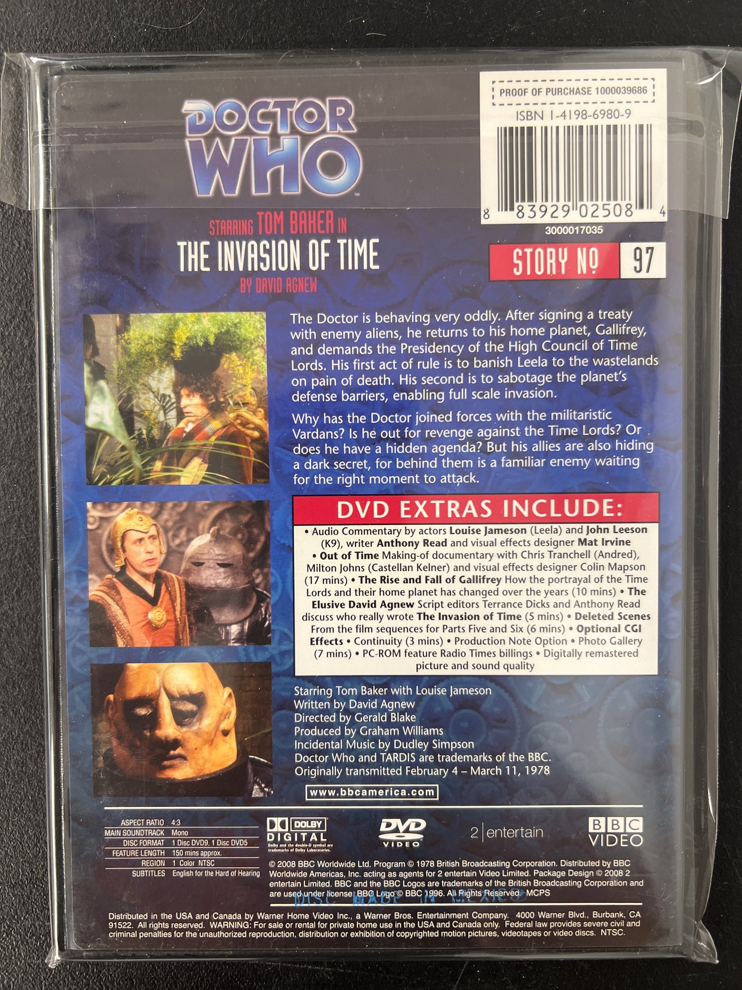 Doctor Who The Invasion of Time DVD