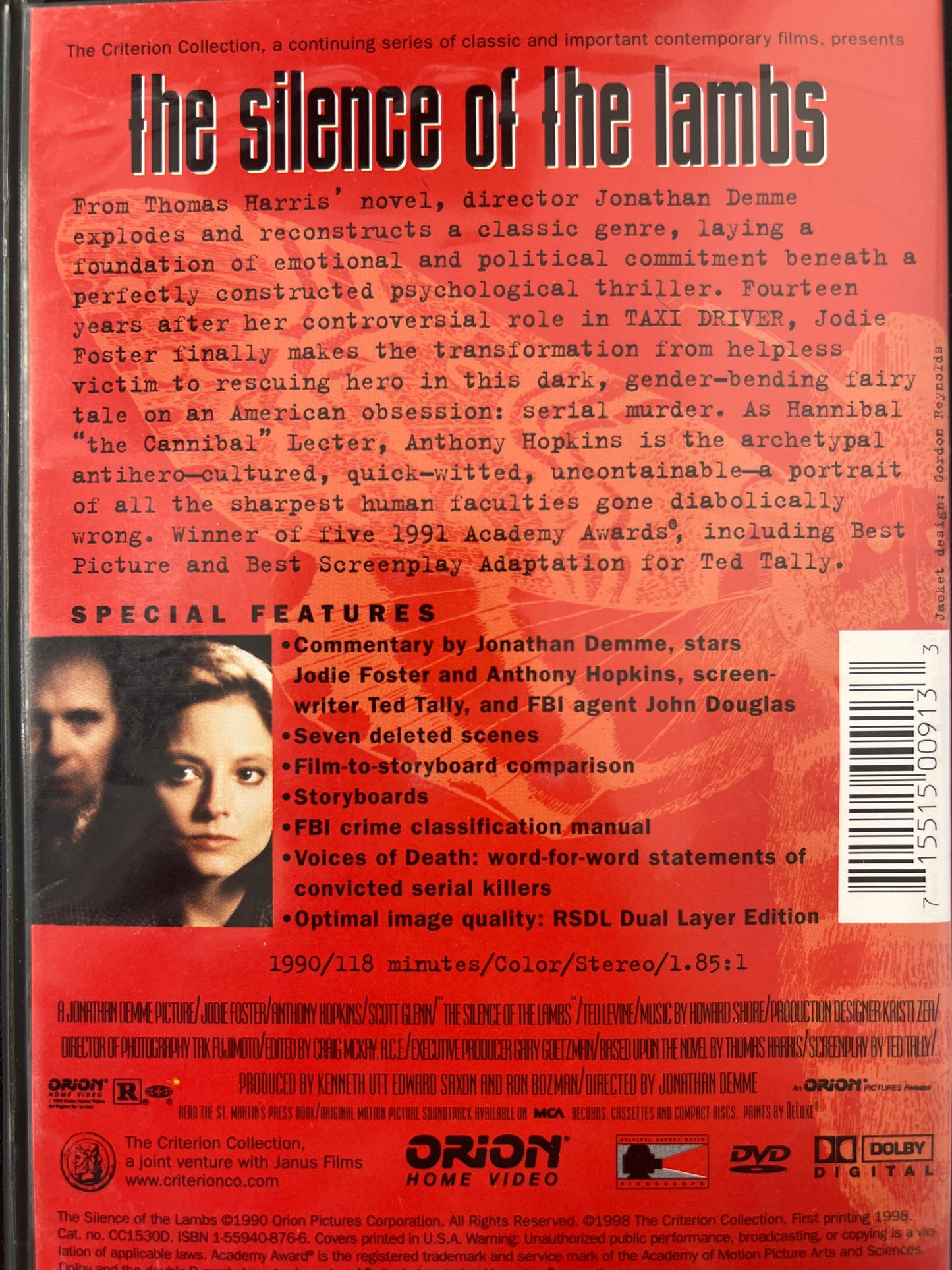 The Silence of the Lambs Criterion Collection DVD