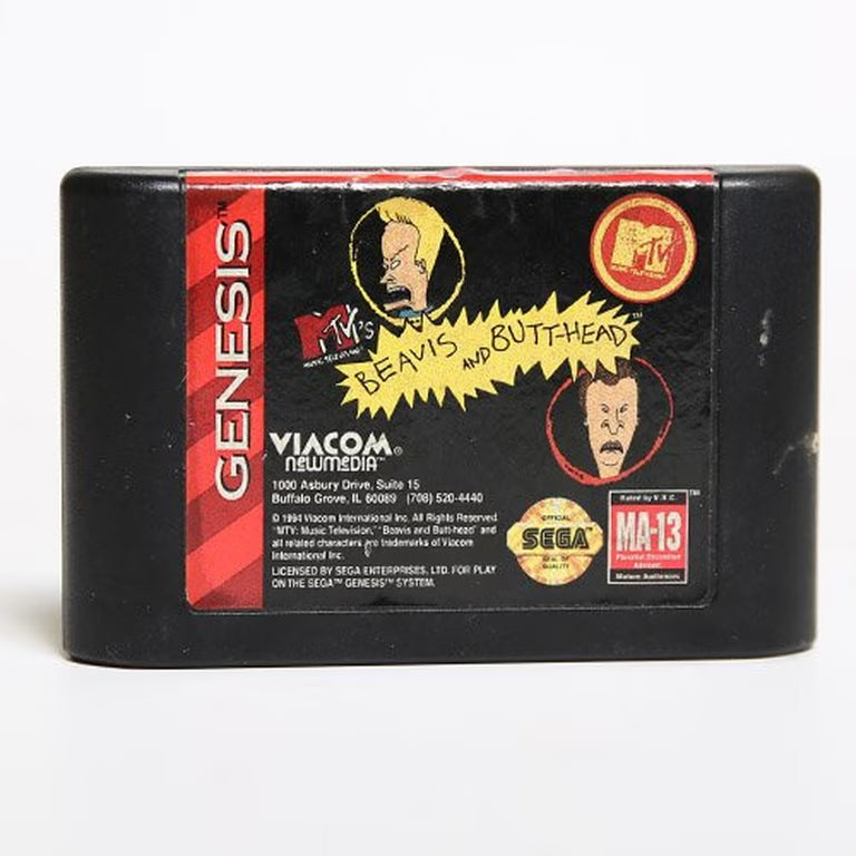 Beavis and Butthead Sega Genesis Cartridge Only