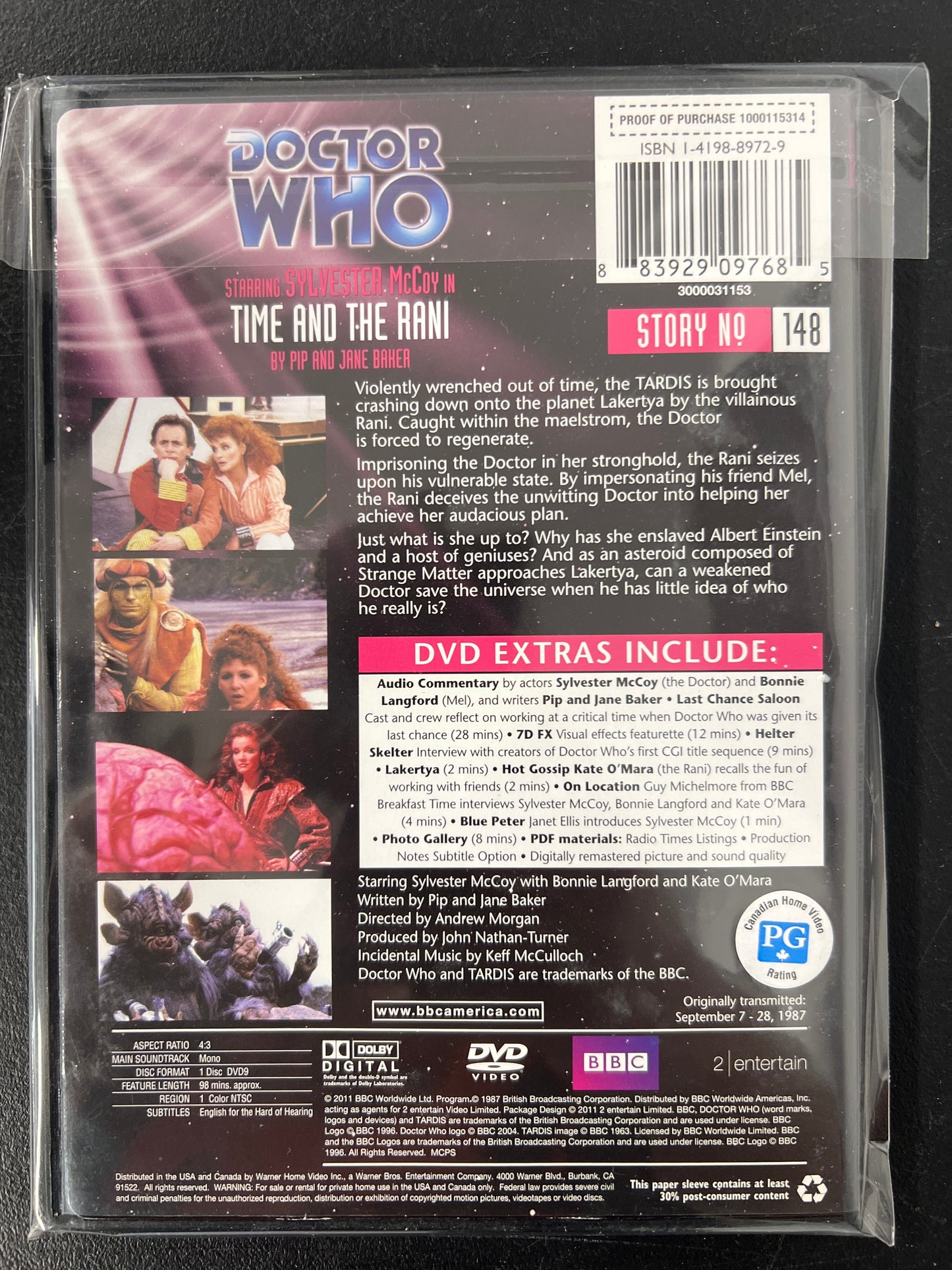 Doctor Who Time and the Rani DVD