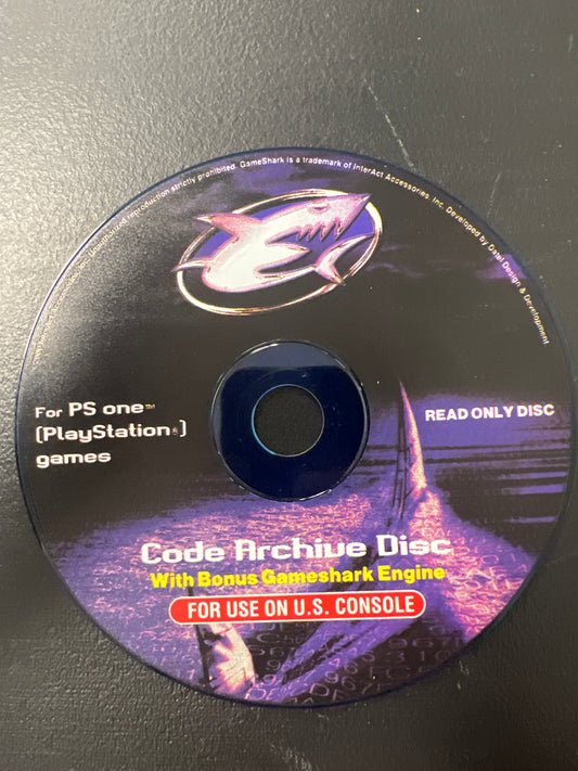 Code Archive Disc For PS1 GameShark