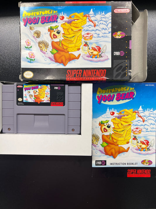 Adventures of Yogi Bear SNES in Box