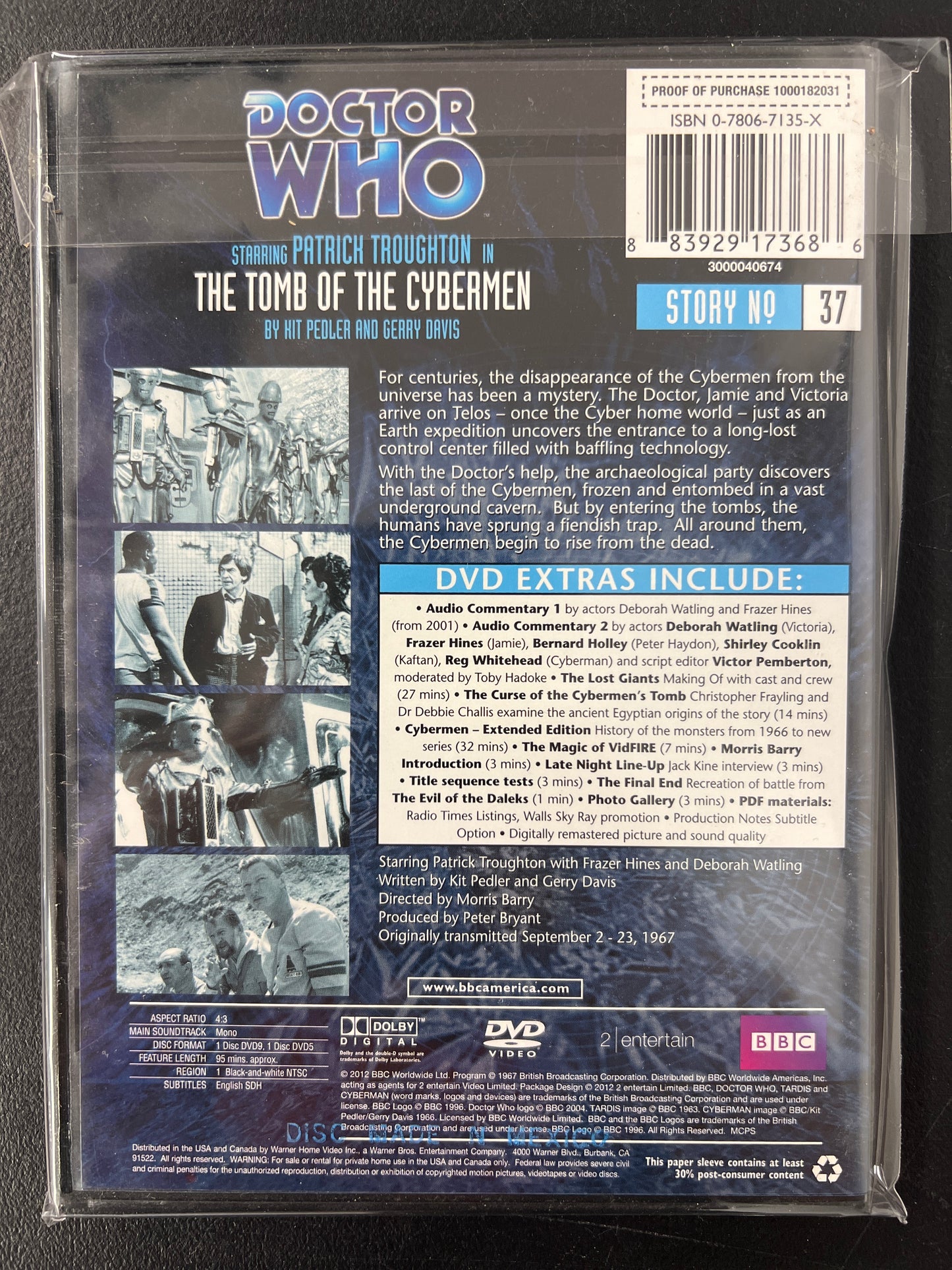 Doctor Who The Tomb of the Cyberman DVD