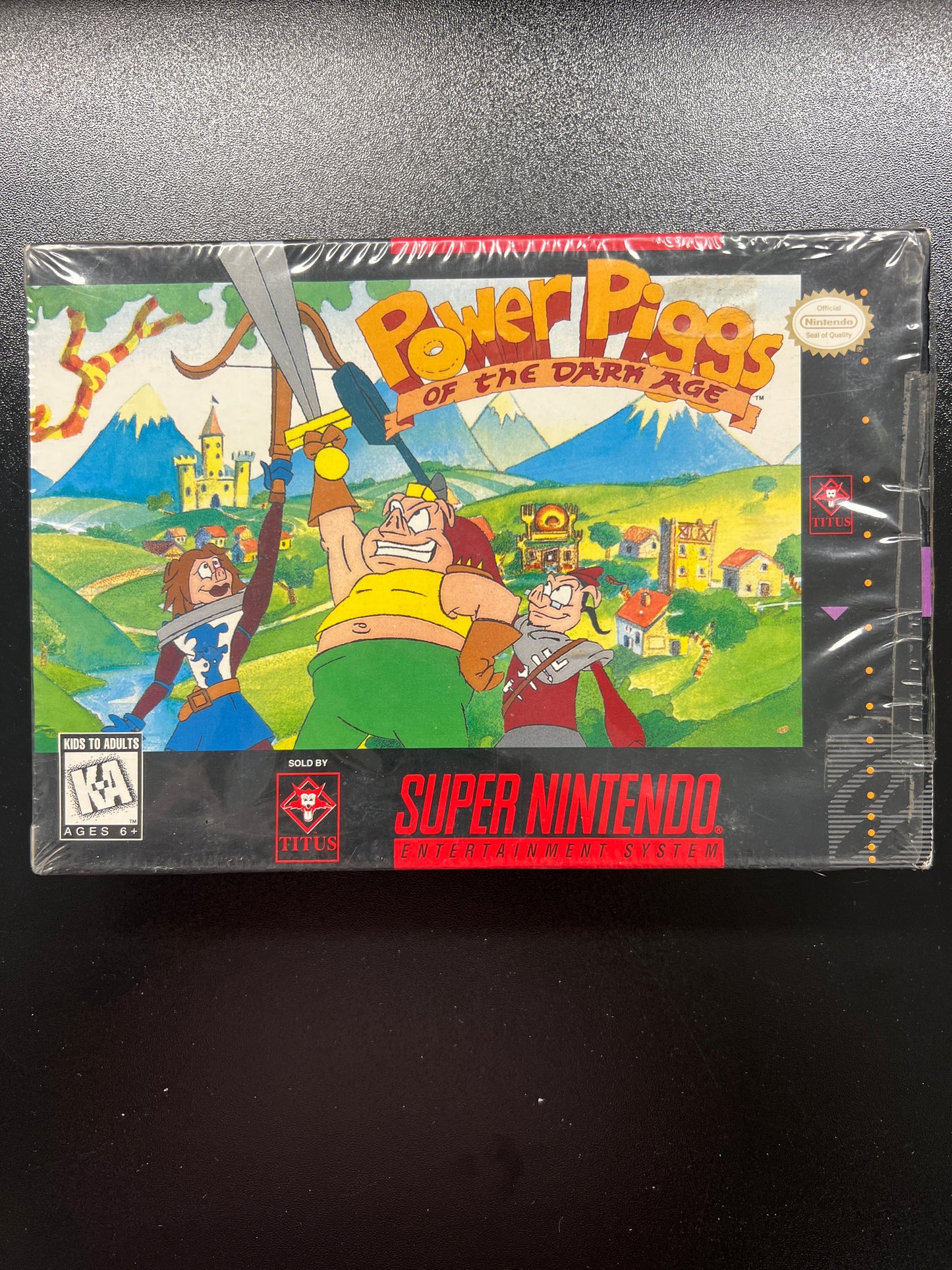 Power Piggs of the Dark Age SNES in Box