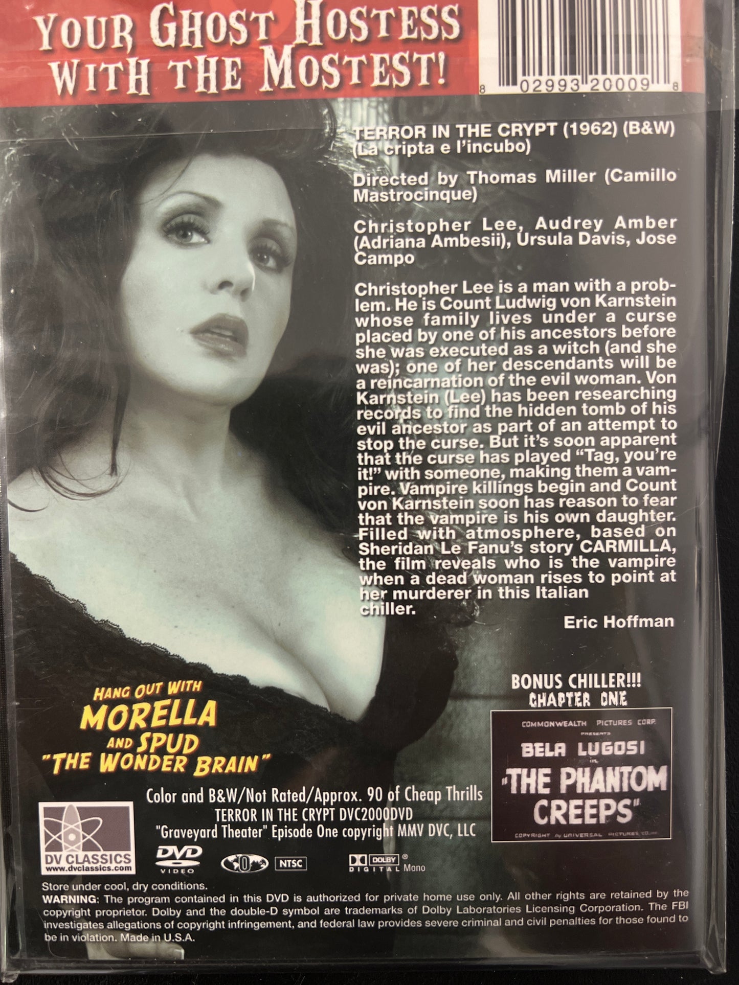 Morella Presents Graveyard Theater Terror in the Crypt DVD