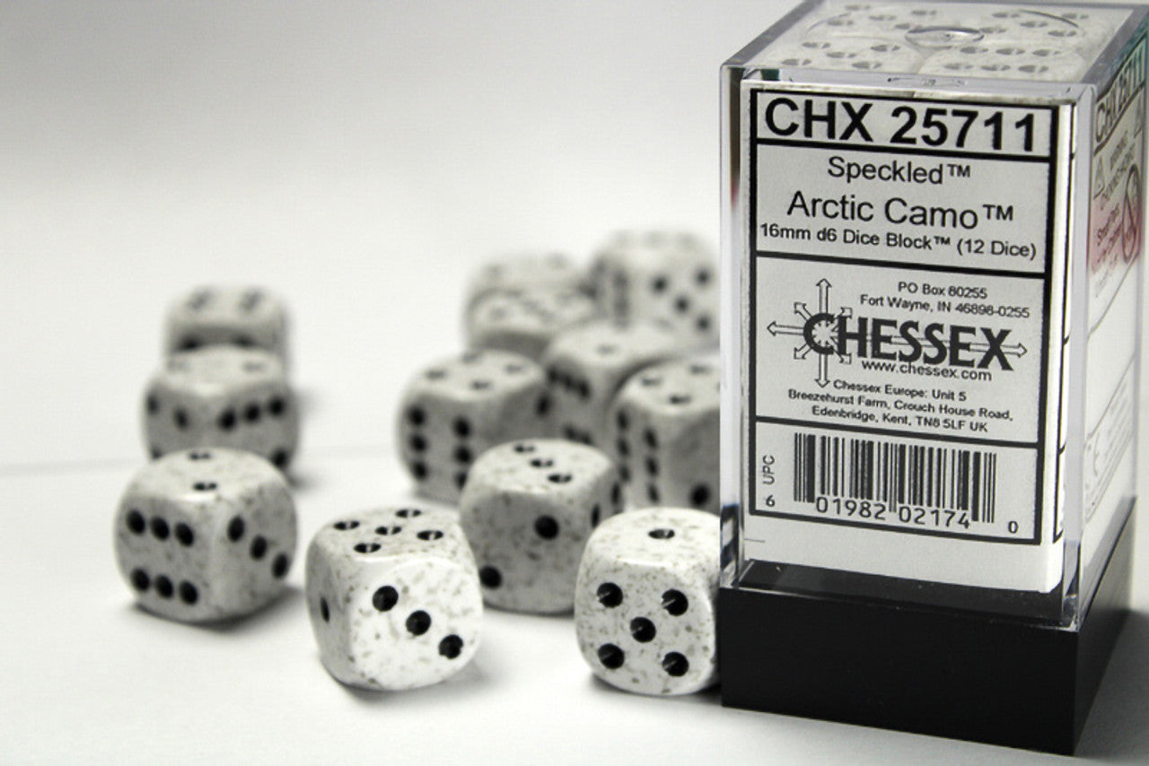 Chessex 16mm D6 Dice Block - Pick Your Color