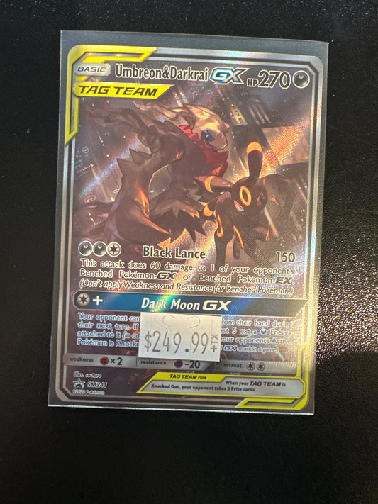 Umbreon & Darkrai GX Tag Team NM